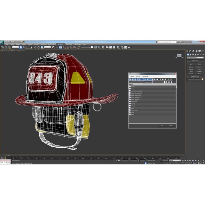 3D Fire Helmet 2 model