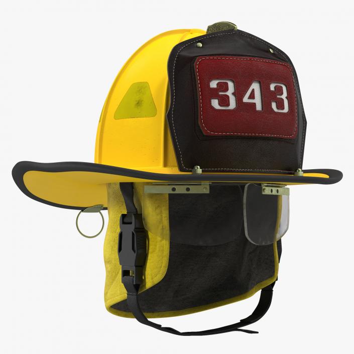 3D Fire Helmet 3 model