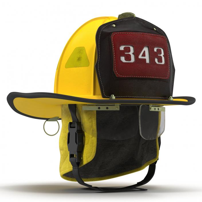 3D Fire Helmet 3 model