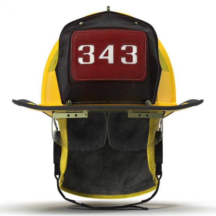 3D Fire Helmet 3 model