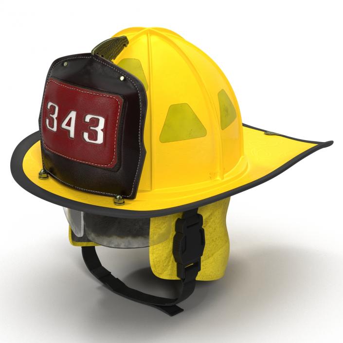 3D Fire Helmet 3 model