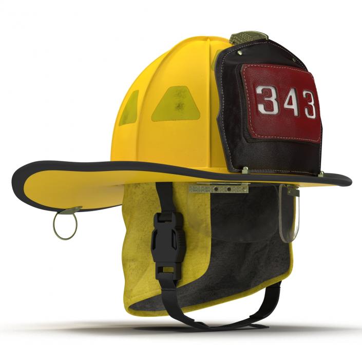 3D Fire Helmet 3 model