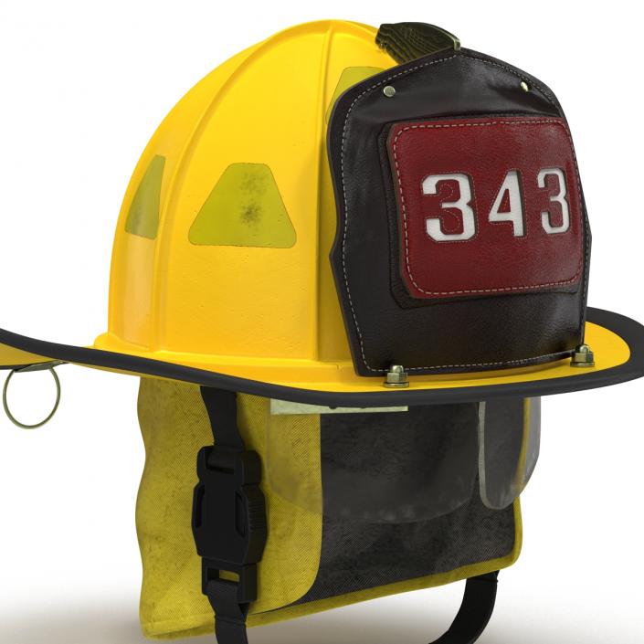 3D Fire Helmet 3 model