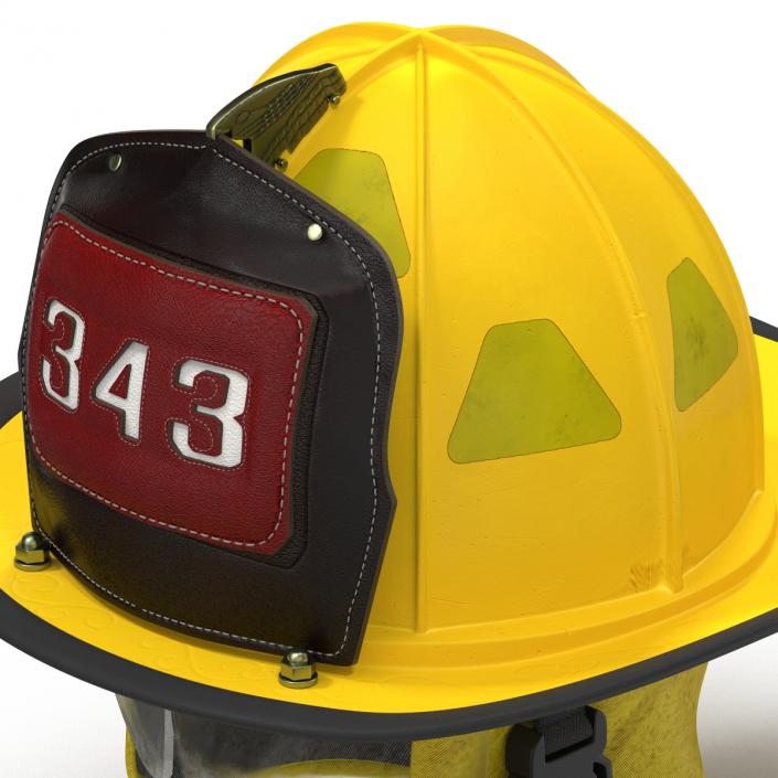 3D Fire Helmet 3 model