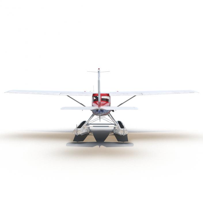 3D Cessna 150 Seaplane Rigged 2 model