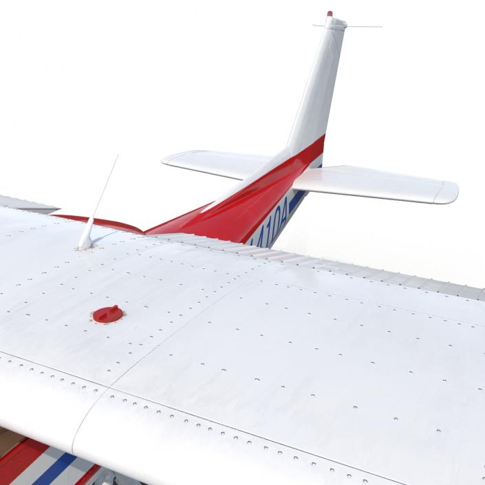 3D Cessna 150 Seaplane Rigged 2 model