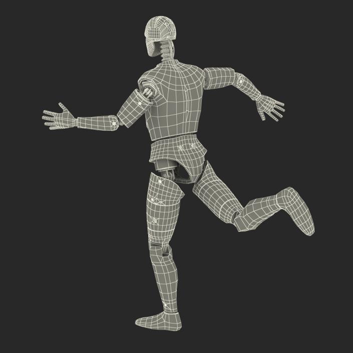 3D Male Crash Test Dummy Rigged model