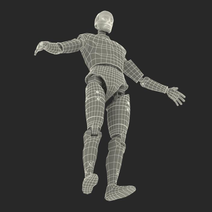 3D Male Crash Test Dummy Rigged model