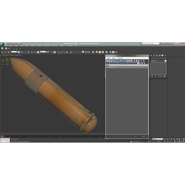 Space Shuttle External Tank 3D