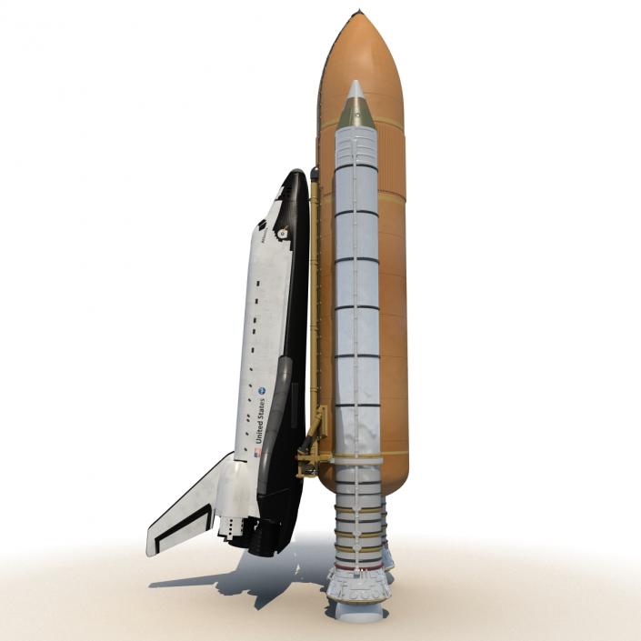 Space Shuttle With Boosters 3D