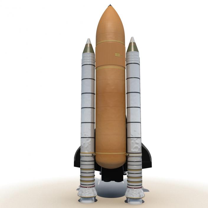 Space Shuttle With Boosters 3D