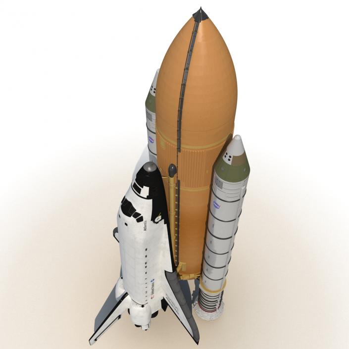 Space Shuttle With Boosters 3D