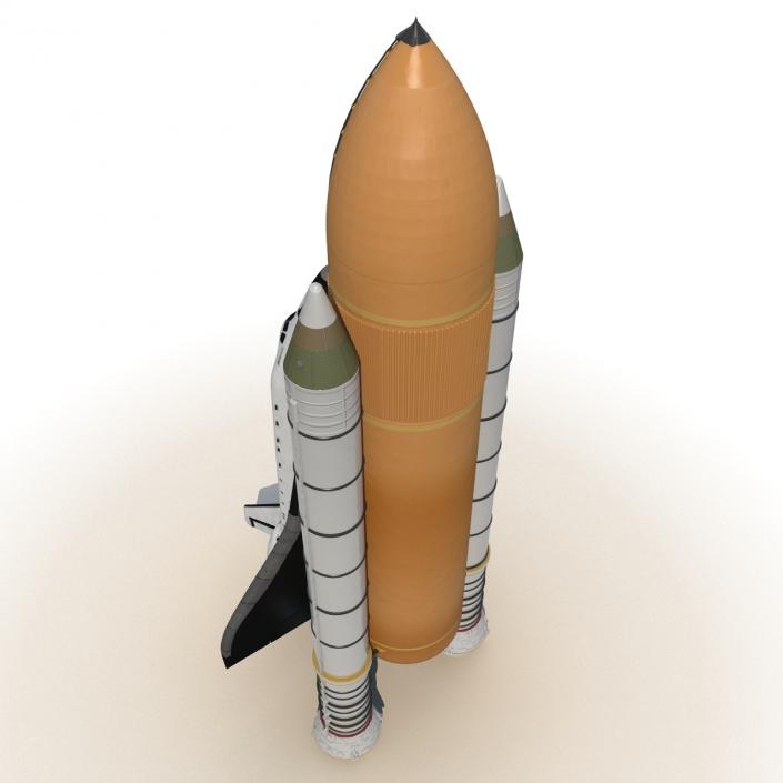 Space Shuttle With Boosters 3D