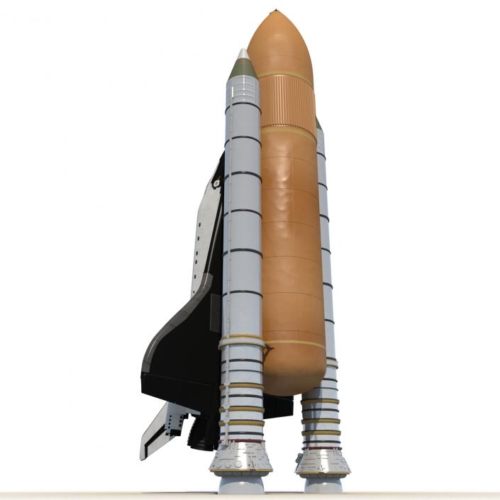 Space Shuttle With Boosters 3D