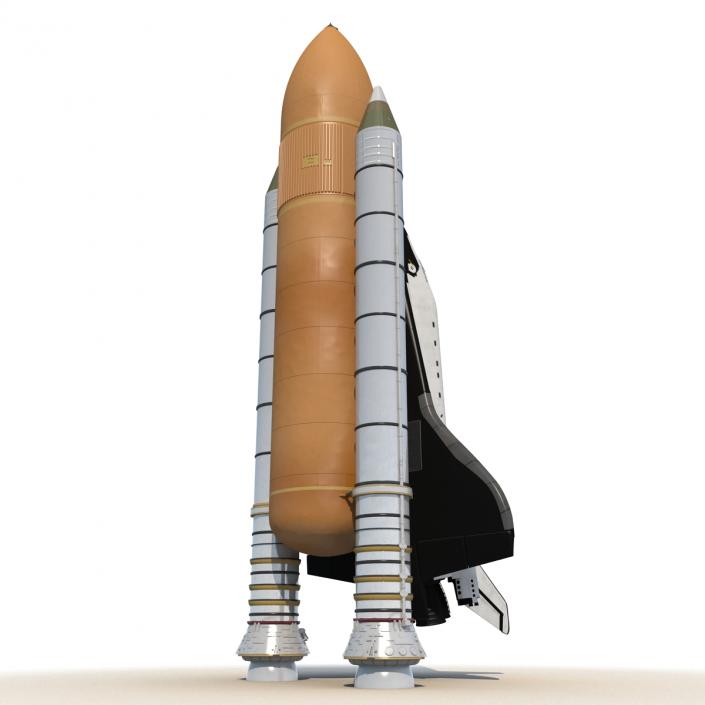 Space Shuttle With Boosters 3D