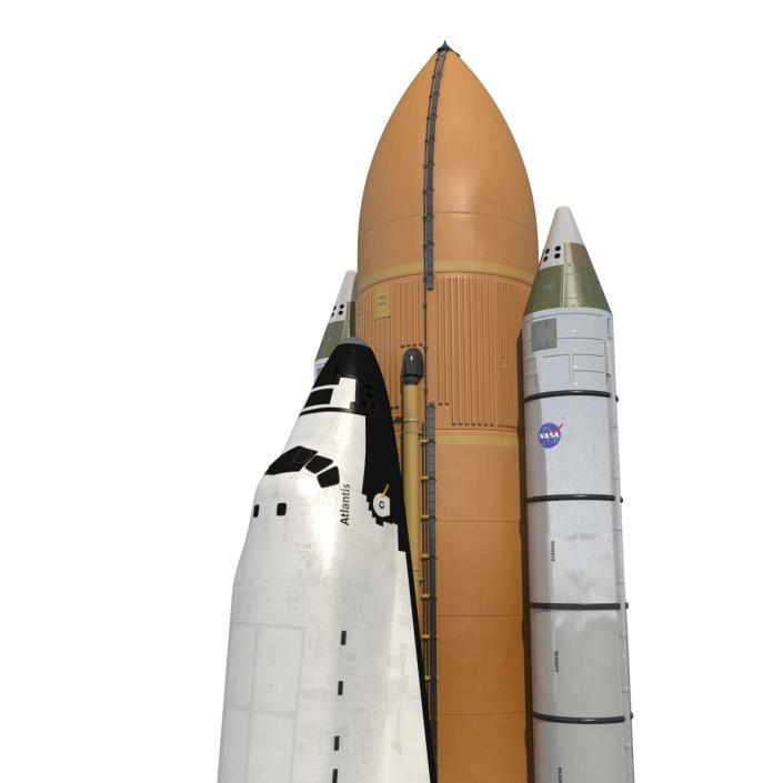 Space Shuttle With Boosters 3D