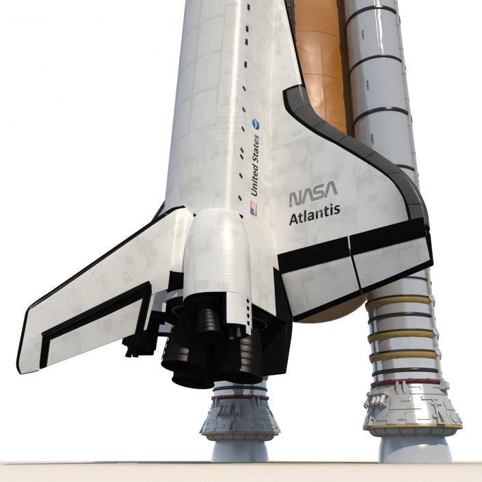 Space Shuttle With Boosters 3D