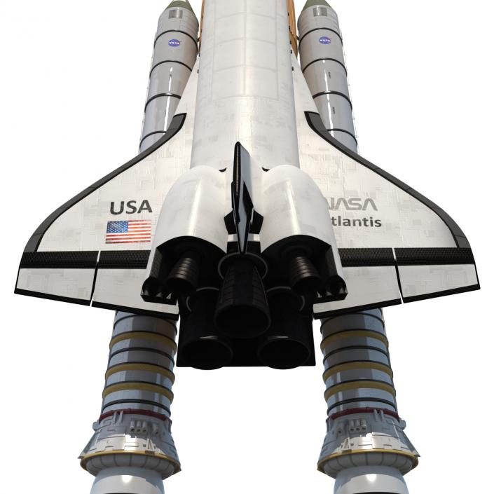 Space Shuttle With Boosters 3D