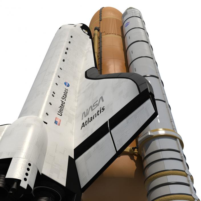 Space Shuttle With Boosters 3D