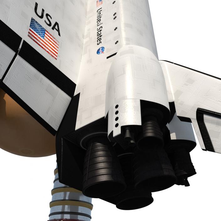 Space Shuttle With Boosters 3D