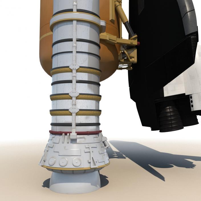 Space Shuttle With Boosters 3D