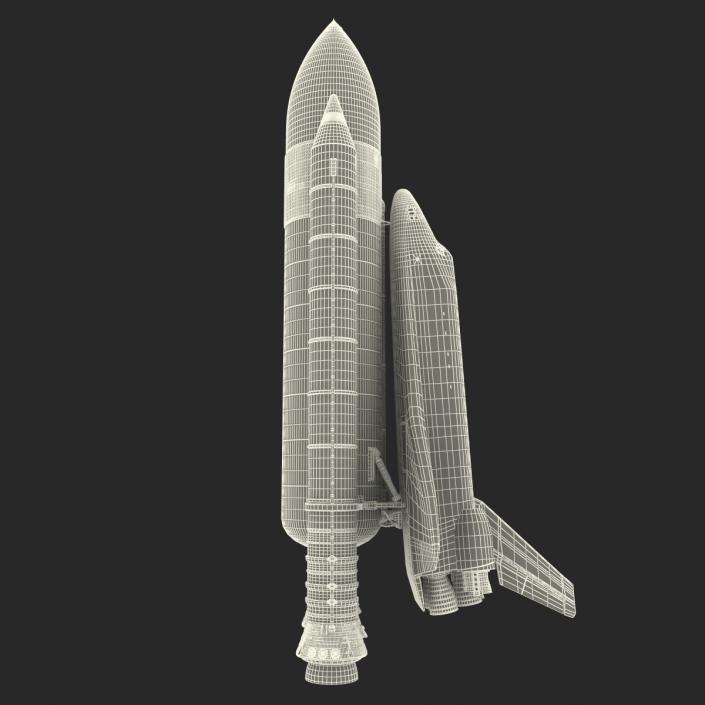 Space Shuttle With Boosters 3D