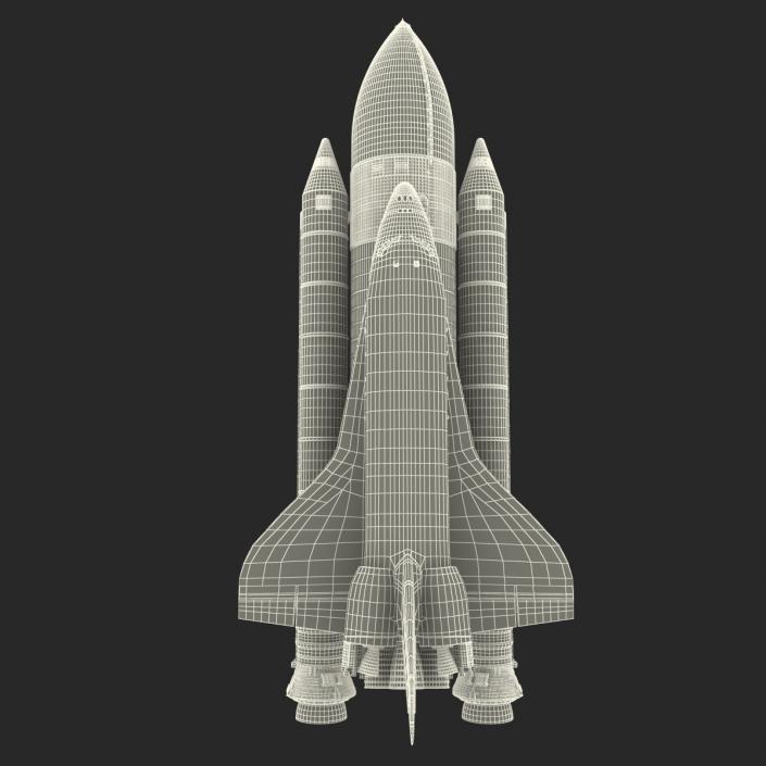 Space Shuttle With Boosters 3D