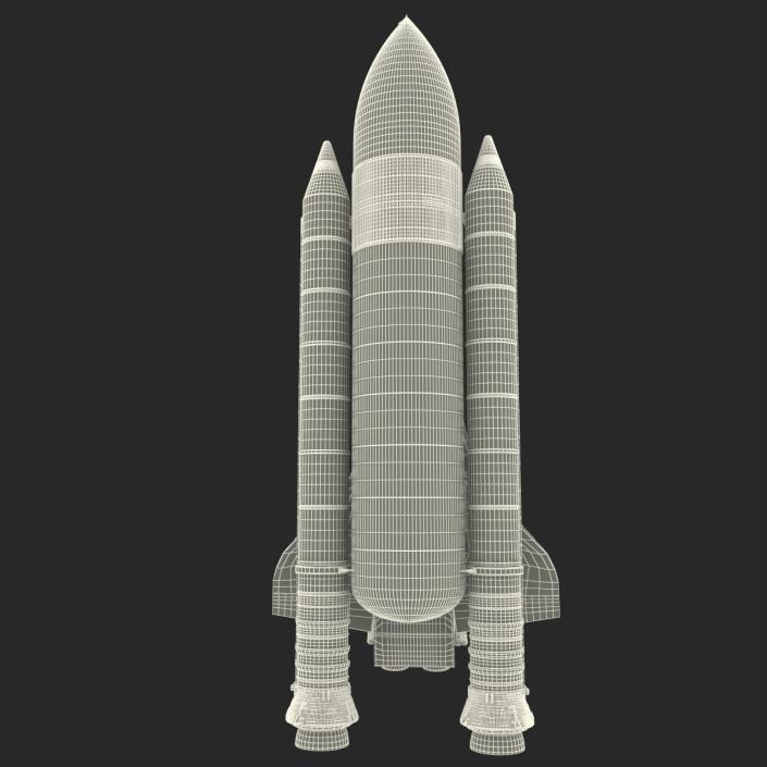 Space Shuttle With Boosters 3D