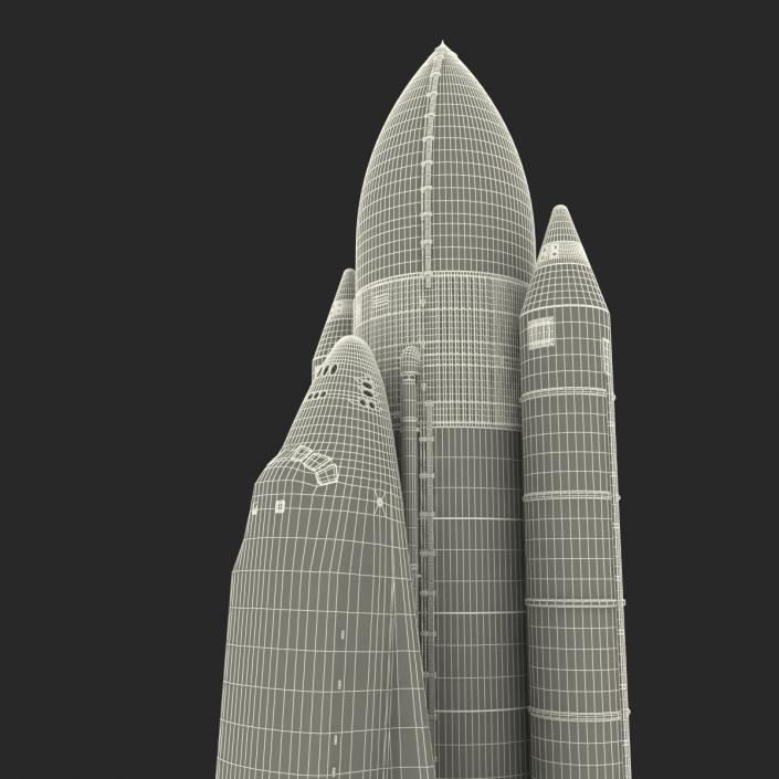 Space Shuttle With Boosters 3D