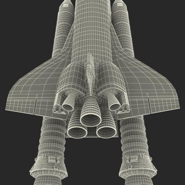 Space Shuttle With Boosters 3D