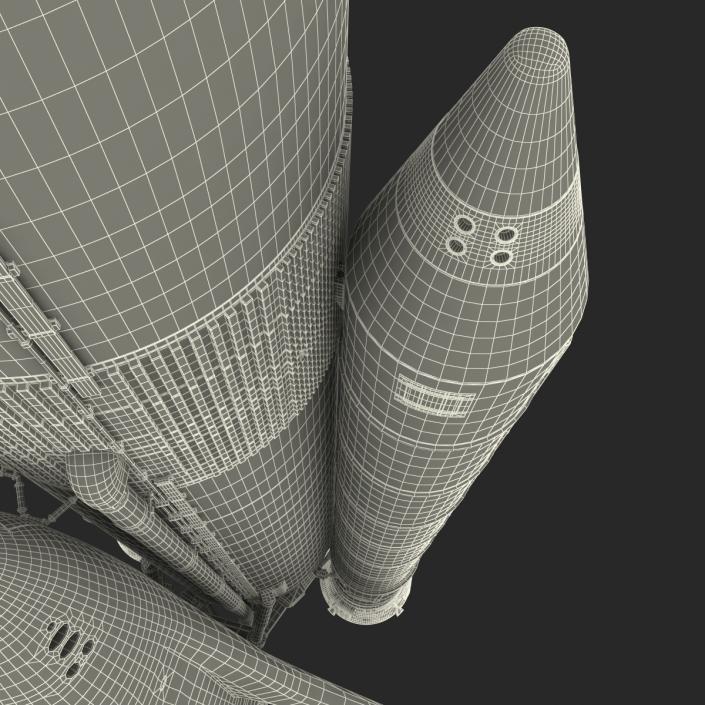 Space Shuttle With Boosters 3D