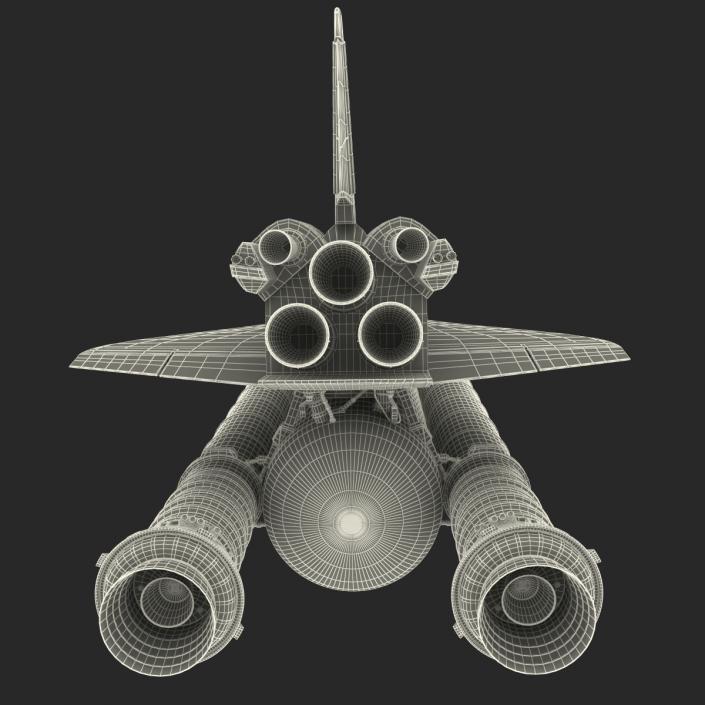 Space Shuttle With Boosters 3D