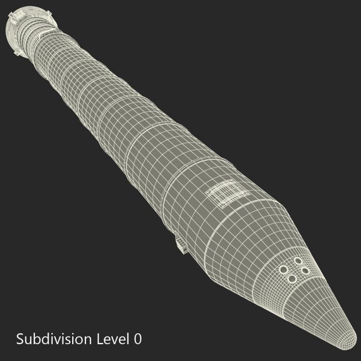 3D model Solid Rocket Booster