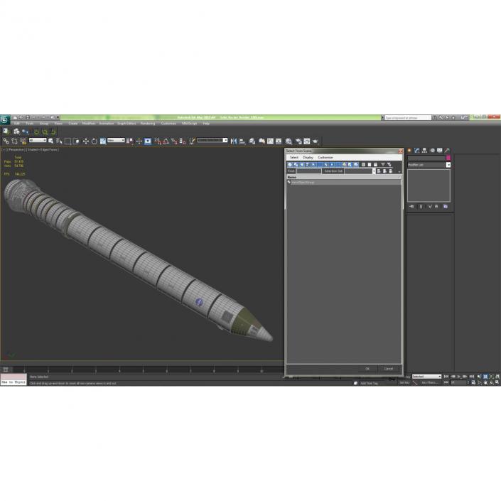 3D model Solid Rocket Booster