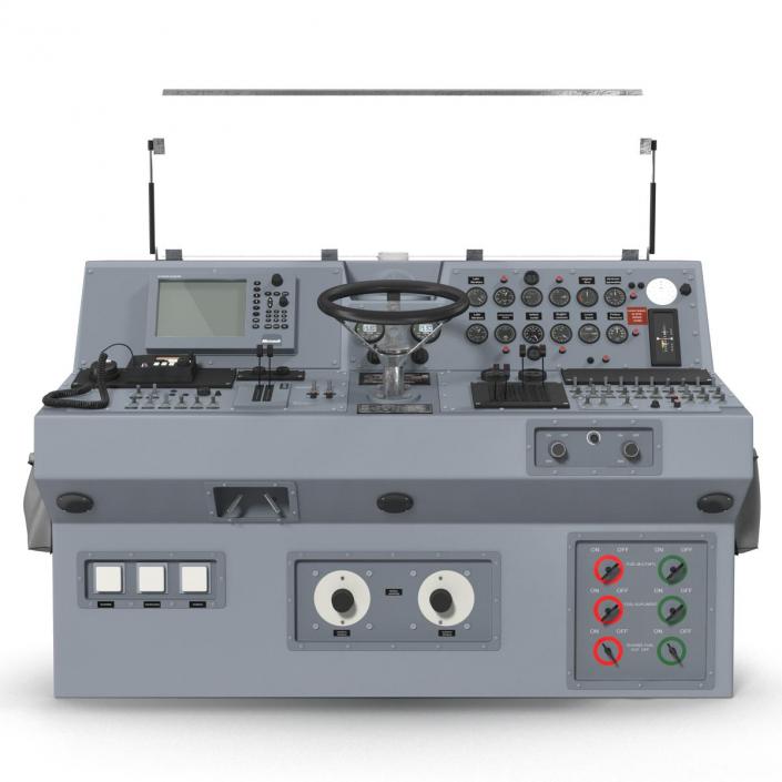 Military Boat Control Panel 3D