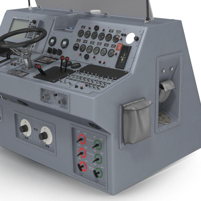 Military Boat Control Panel 3D