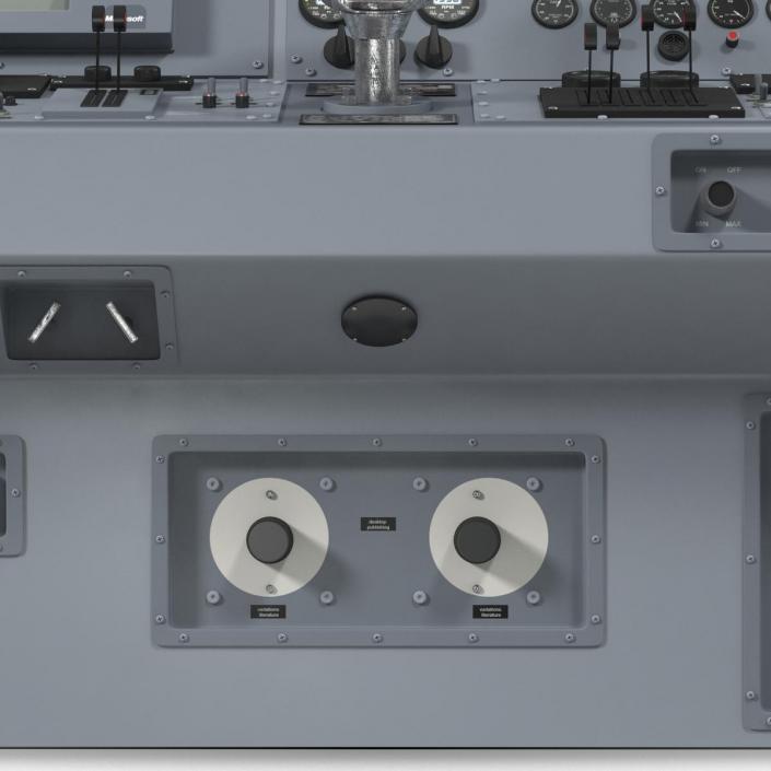 Military Boat Control Panel 3D