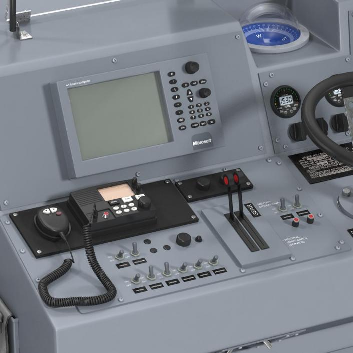 Military Boat Control Panel 3D