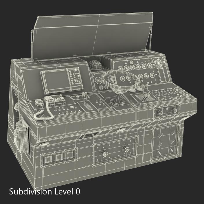 Military Boat Control Panel 3D