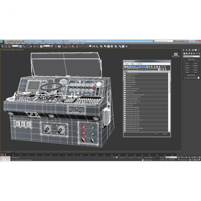 Military Boat Control Panel 3D