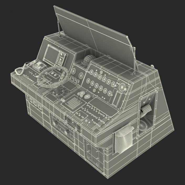 Military Boat Control Panel 3D