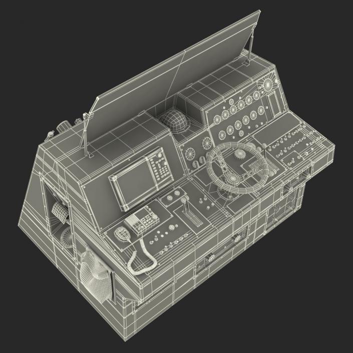 Military Boat Control Panel 3D