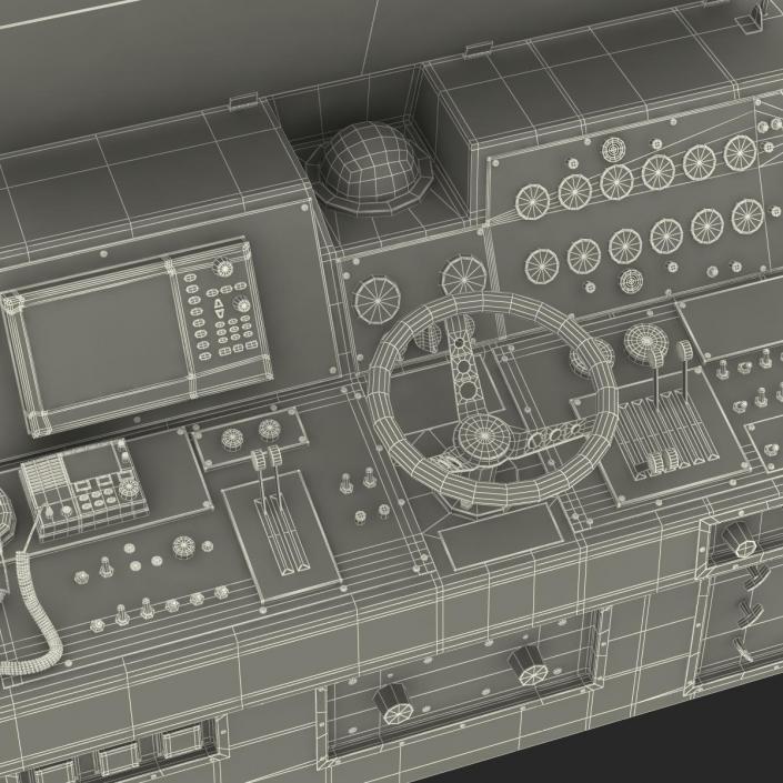 Military Boat Control Panel 3D