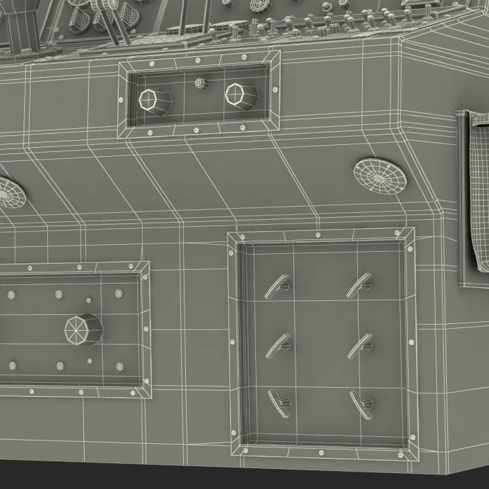 Military Boat Control Panel 3D