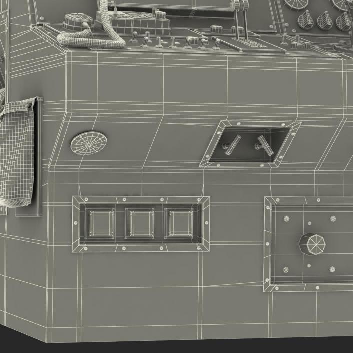 Military Boat Control Panel 3D