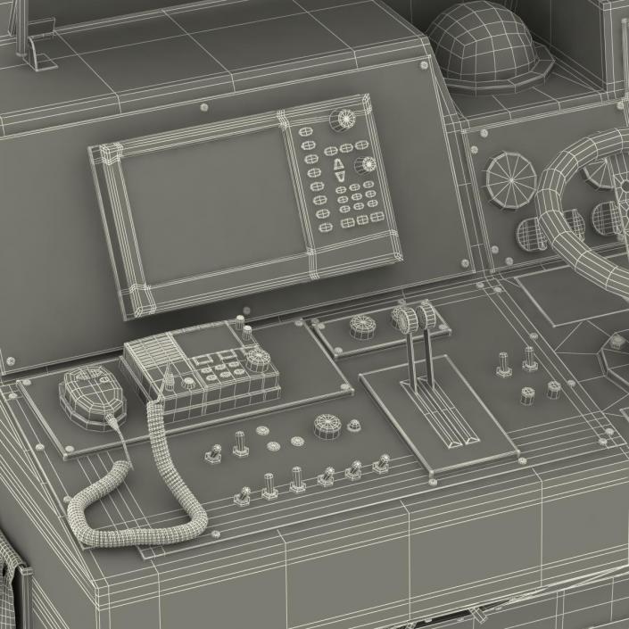 Military Boat Control Panel 3D