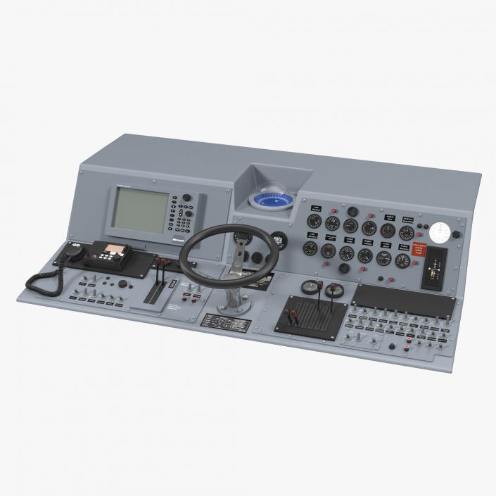 Military Boat Control Panel 2 3D model