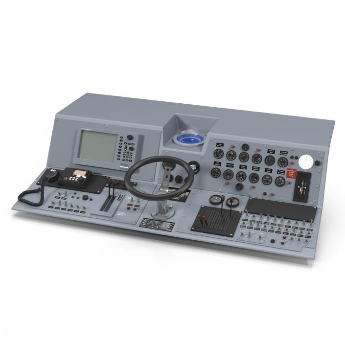 Military Boat Control Panel 2 3D model