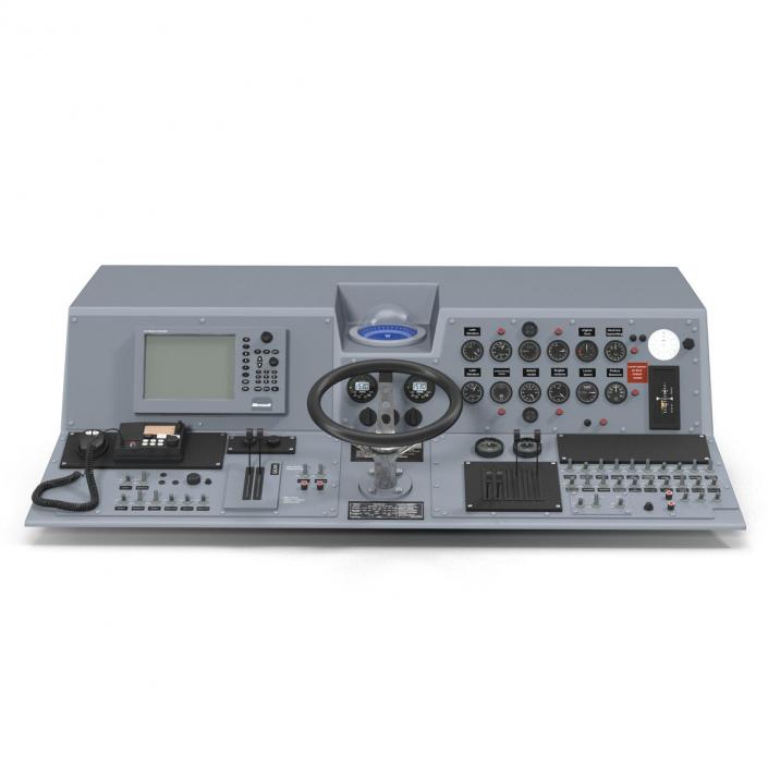 Military Boat Control Panel 2 3D model