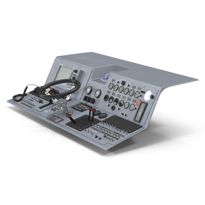 Military Boat Control Panel 2 3D model